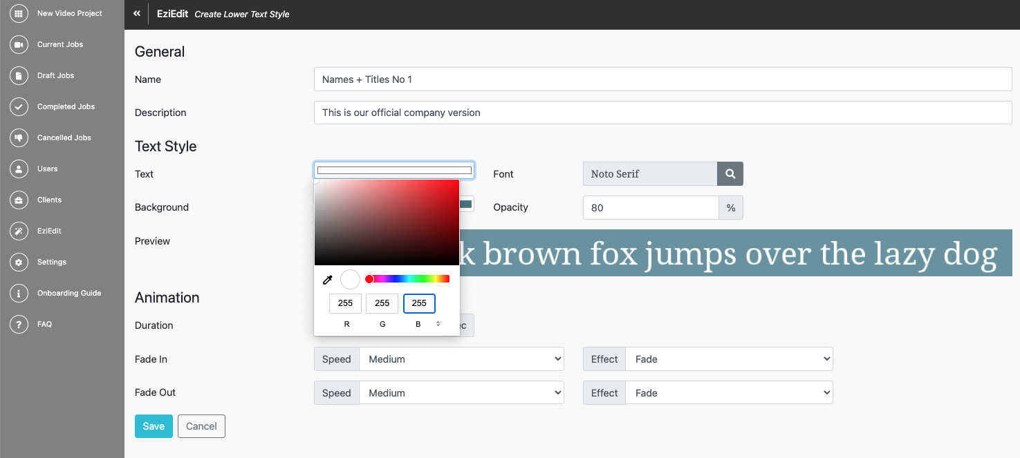 Font. Custom Color Rgb How to Add Your Font and Colours to EziEdit - Studio Bucket